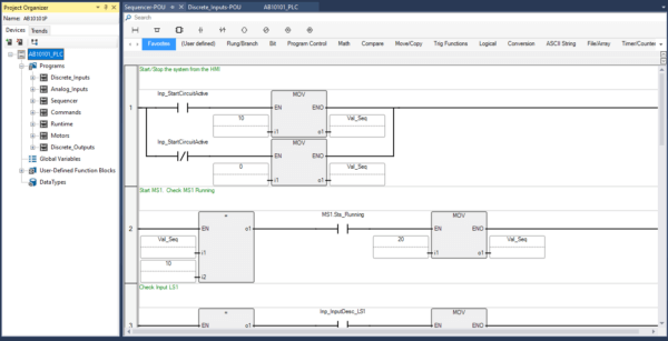 Micro810 PLC Programming Sequencer Routine