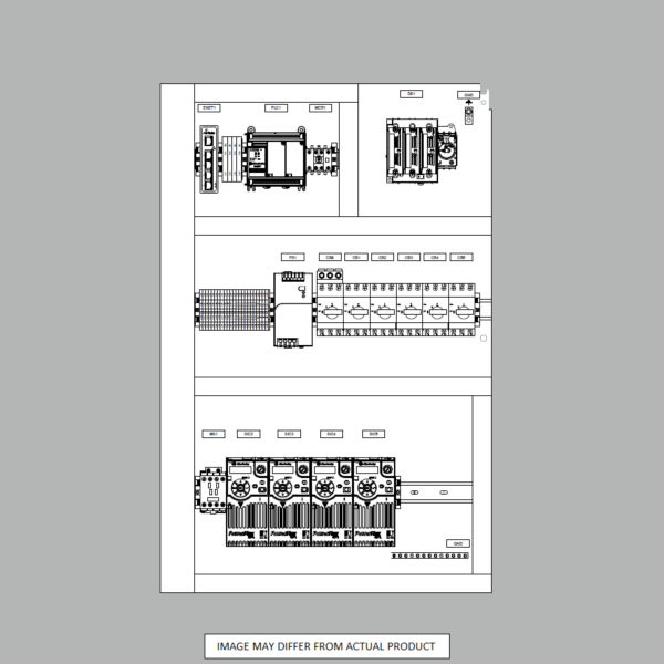 Micro820 PLC Control Panel Layout