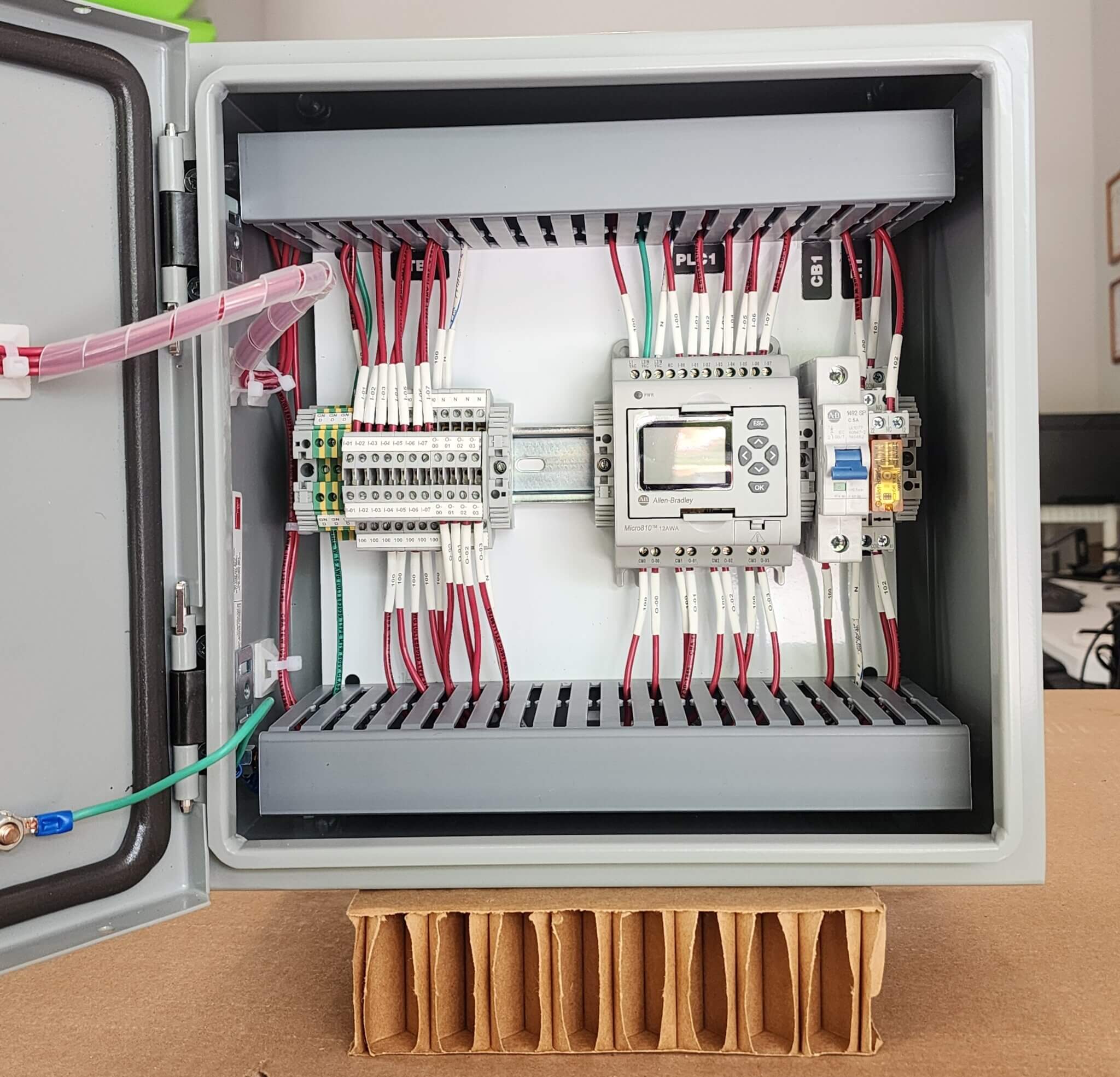 Micro810 PLC Panel with Pushbuttons | Automation Ready Panels