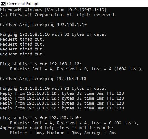 Command Prompt Ping