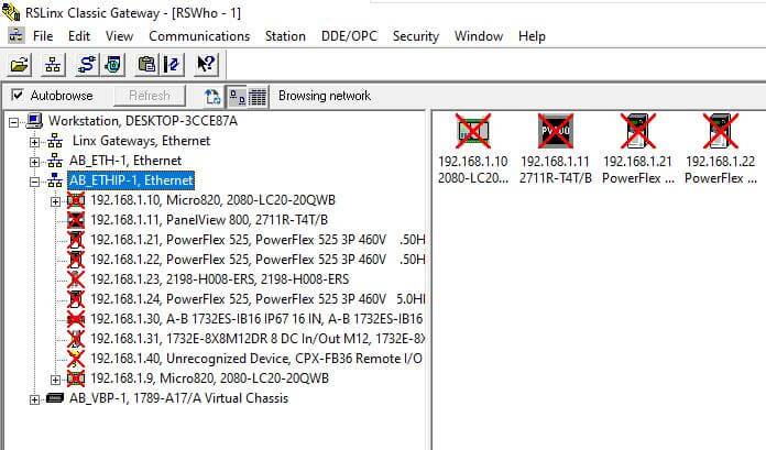 RSLinx Communication Issues